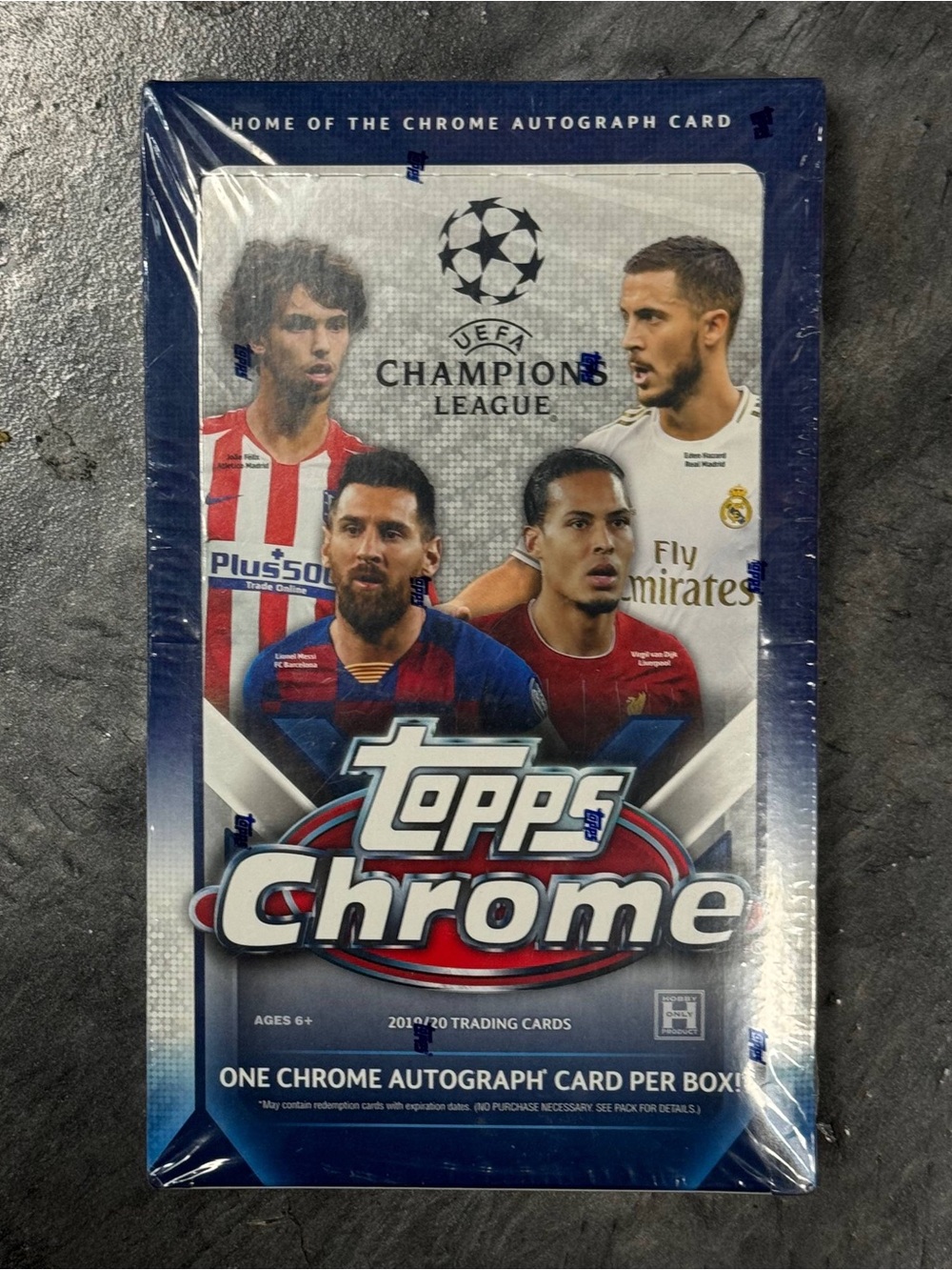 NEW SEALED 2019/20 Topps Chrome UEFA Champions League Soccer Hobby Box